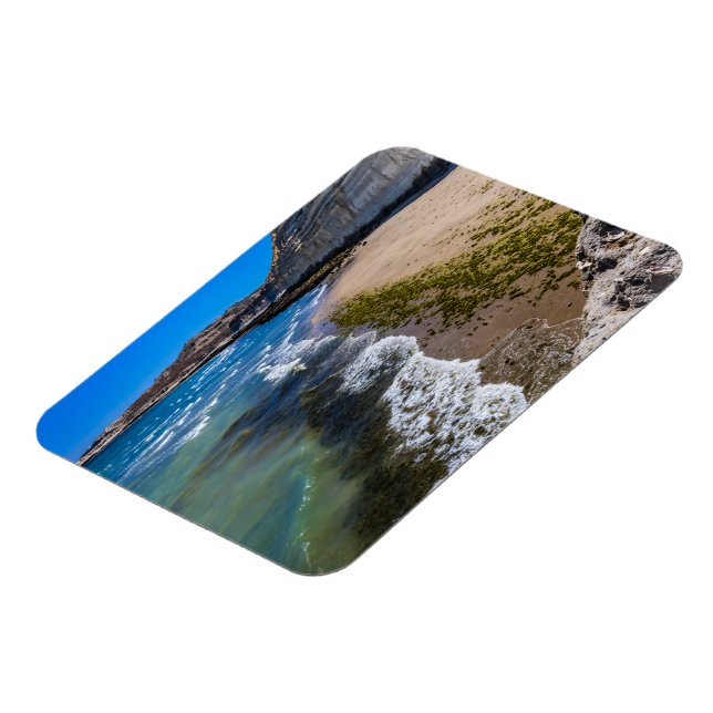 Strand in Puerto Piramides, Argentinien Magnet (Linke Seite)