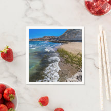 Strand in Puerto Piramides, Argentinien