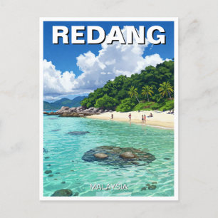 Strand in Redang Malaysia Postkarte
