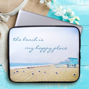 Strand Ist Mein Glücklicher Ort Skript Kalifornien Laptopschutzhülle