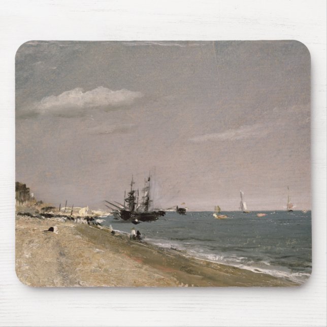 Strand John Constables | Brighton mit Bergmännern, Mousepad (Vorne)
