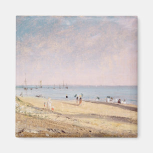 Strand John-Polizist- Brighton (Öl auf Leinwand) Magnet