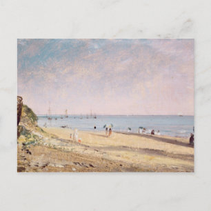 Strand John-Polizist-  Brighton (Öl auf Leinwand) Postkarte
