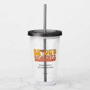 Strand Junggeselinnen-Abschied Groovy Bride's Beac Acryltrinkbecher