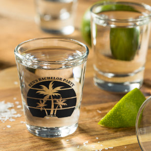 Strand Junggesellenabschied Inselhochzeit Trauzeug Schnapsglas