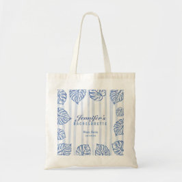Strand JUNGGESELLINN Whimsical Blaue Palmwedel Tragetasche