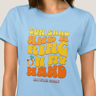 Strand Junggesellinnenabschied Retro Sonne Sand Ri T-Shirt