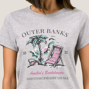 Strand Junggesellinnenparty Zielort Hochzeit T-Shirt