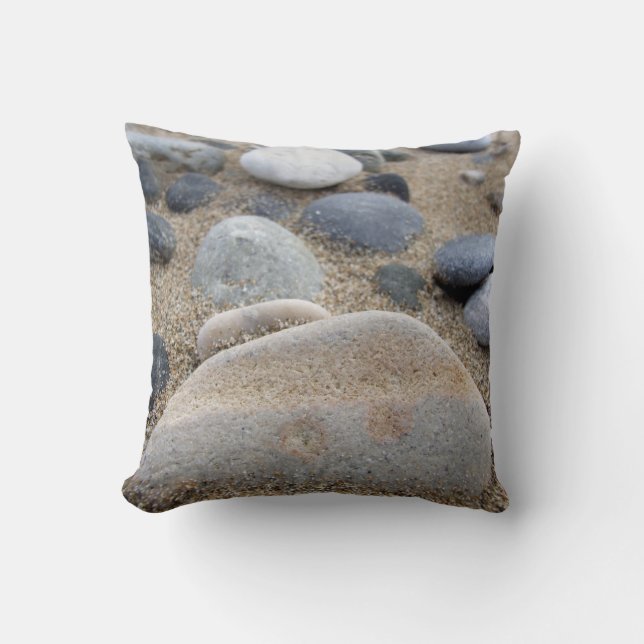 Strand-Kiesel-Kissen Kissen (Vorderseite)
