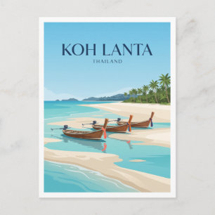 Strand Klong Dao Saladan Thailand Reise Geschenk Postkarte