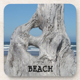 STRAND Korkuntersetzer Geschenk Blaue Wellen Treib Untersetzer