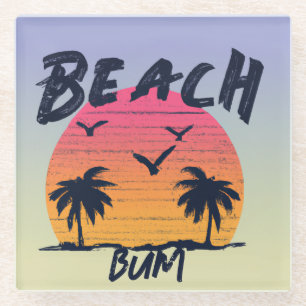 Strand/Küste/tropisch/hawaiisch Glasuntersetzer