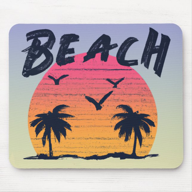 Strand/Küste/tropisch/hawaiisch Mousepad (Vorne)