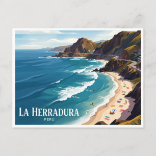 Strand La Herradura Lima Peru Postkarte