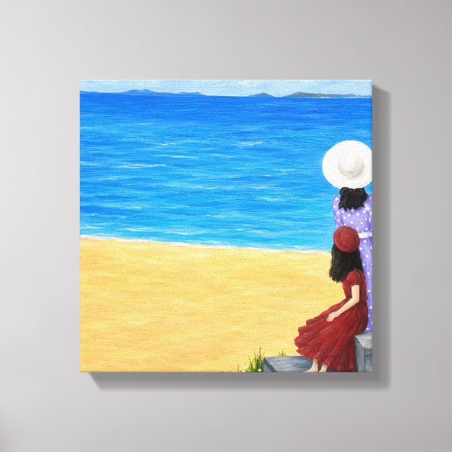Strand Leinwand Kunst (Vorderseite)