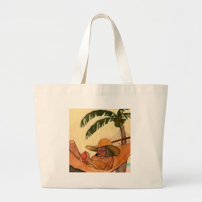 Strand-Lesetasche Jumbo Stoffbeutel (Vorne)