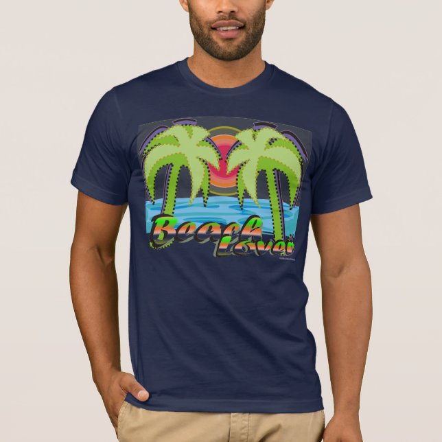 Strand-Liebhaber T-Shirt (Vorderseite)