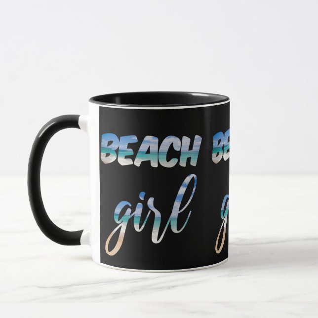Strand Mädchen Tasse (Links)