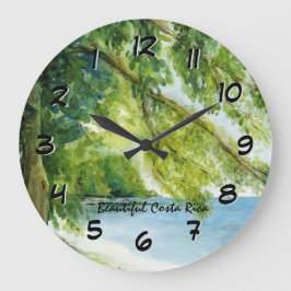 Strand Manuel Antonio Backward Clock Große Wanduhr