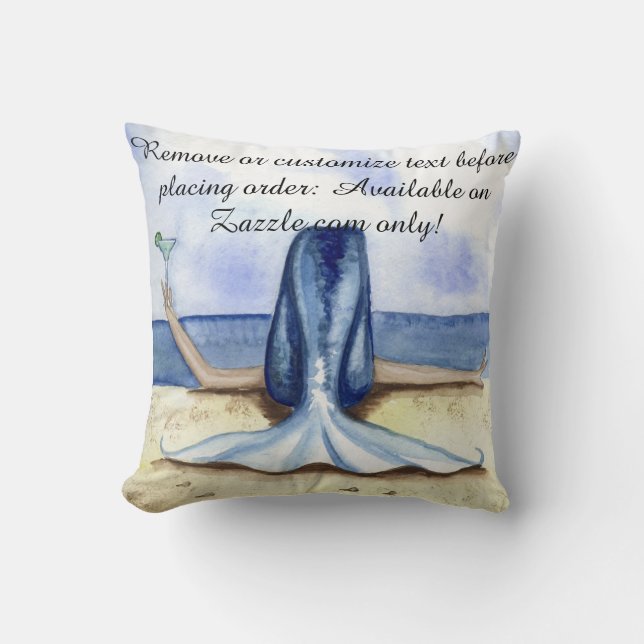 Strand-Margarita-Meerjungfrau-Kissen Camilles Kissen (Vorderseite)