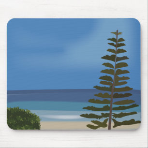 Strand Meer Kiefer Natur Mousepad