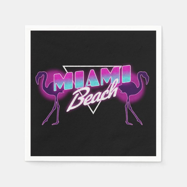 Strand Miami Serviette (Vorderseite)