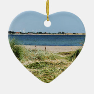 Strand mit Dünen Keramikornament