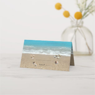 Strand mit Muscheln Platzkarte