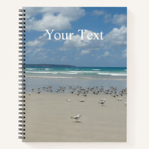 Strand mit Seaguls Notizbuch