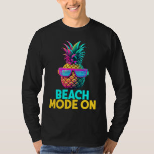 Strand-Modus Ein Lustige Retro-Ananas-Sonnenbrille T-Shirt