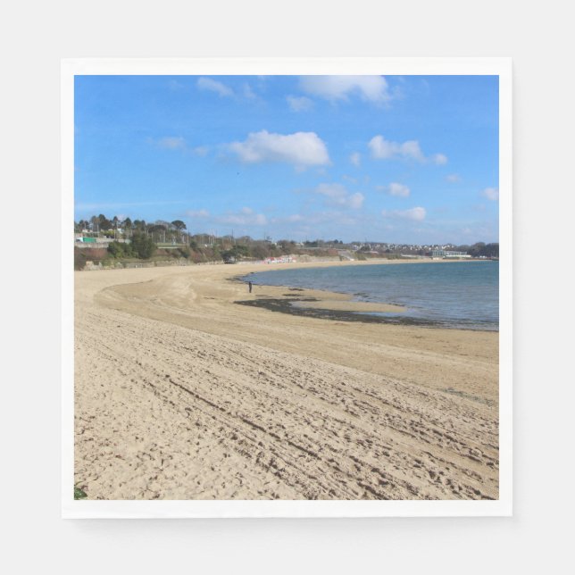Strand Moulin Blanc in Brest Serviette (Vorderseite)