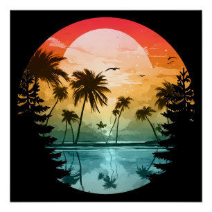 Strand Natur Landschaft Sommerurlaub Geschenk Poster
