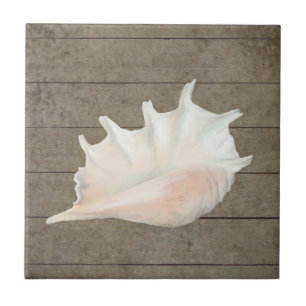 Strand Nautic Seashell Conch Tropical Island Holz Fliese