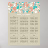 Strand Nautical Coastal Sea Hochzeitssessencharts