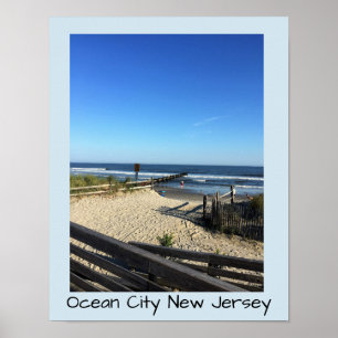 Strand Ocean City New Jersey Poster