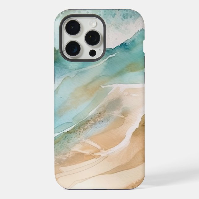 Strand Ozean iPhone 15 Pro Max Hülle (Rückseite)