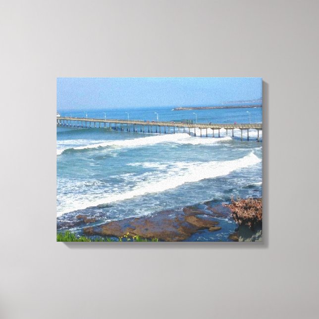 STRAND OZEAN, KALIFORNIEN Leinwand (Vorderseite)