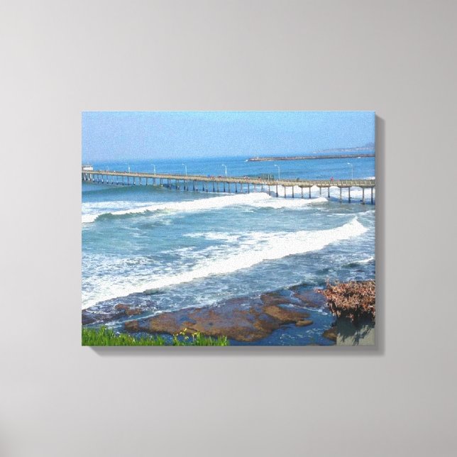 STRAND OZEAN, KALIFORNIEN Leinwand (Vorderseite)