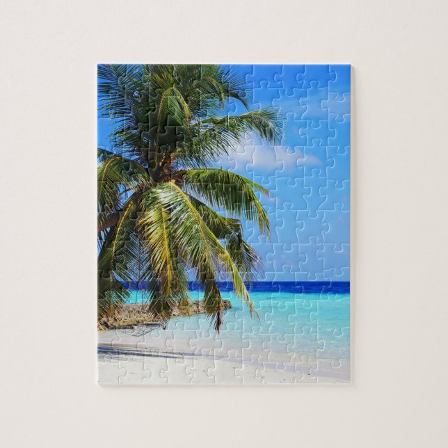 Strand-Ozean-Seepalme-Ferien-Strand-Leben (Vertikal)