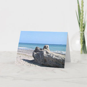 Strand-Ozean-Szenen-Gruß-Karte Karte
