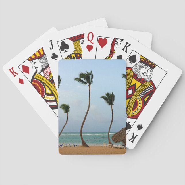 Strand-Palme Spielkarten (Rückseite)