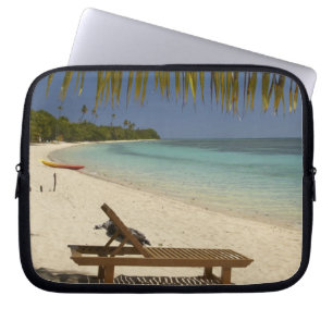 Strand, Palmen & Liegestuhl Laptopschutzhülle