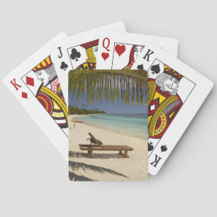 Strand, Palmen & Liegestühle Spielkarten