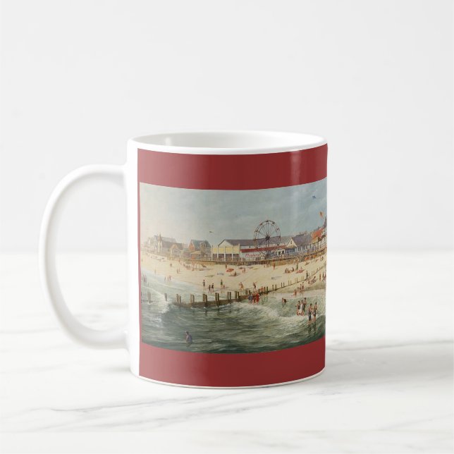 Strand-Panorama Pauls McGehee "Rehoboth - 1925" Kaffeetasse (Links)