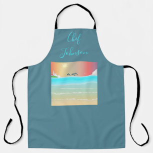 Strand Personalisierte Schürze mit Delphinen