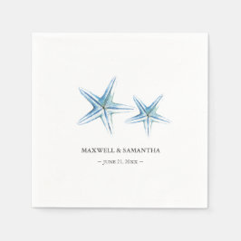 Strand Personalisierter Starfish Serviette