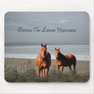 Strand-Pferde Mousepad