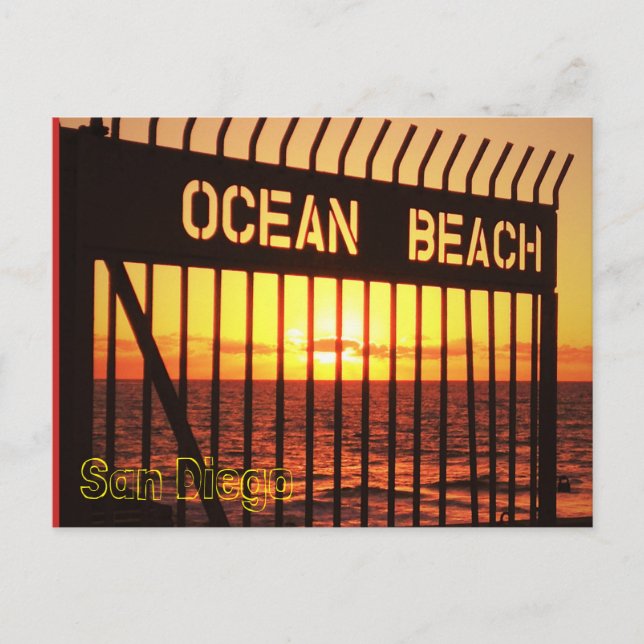 Strand Postkarte (Vorderseite)