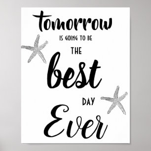 Strand Probe Abendessen * Best Day Ever Poster