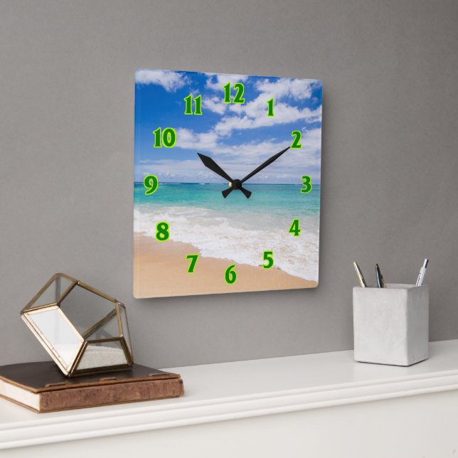 Strand Quadratische Wanduhr (Büro)